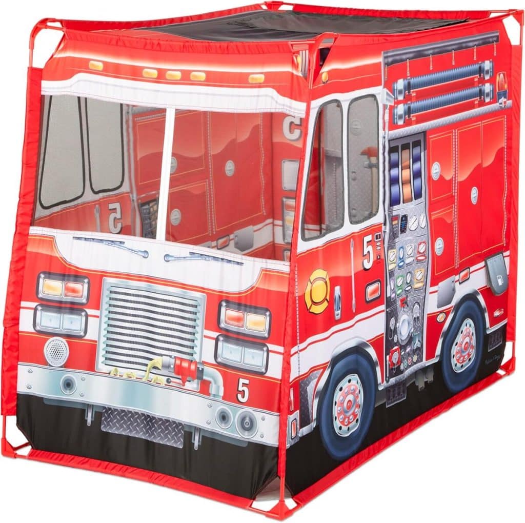 Test de la tente de jeu camions de pompiers Melissa & Doug