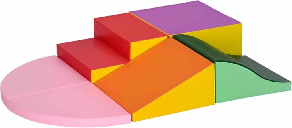 Test du module de motricité en mousse 6PCS HOMCOM pour bébés multicolore