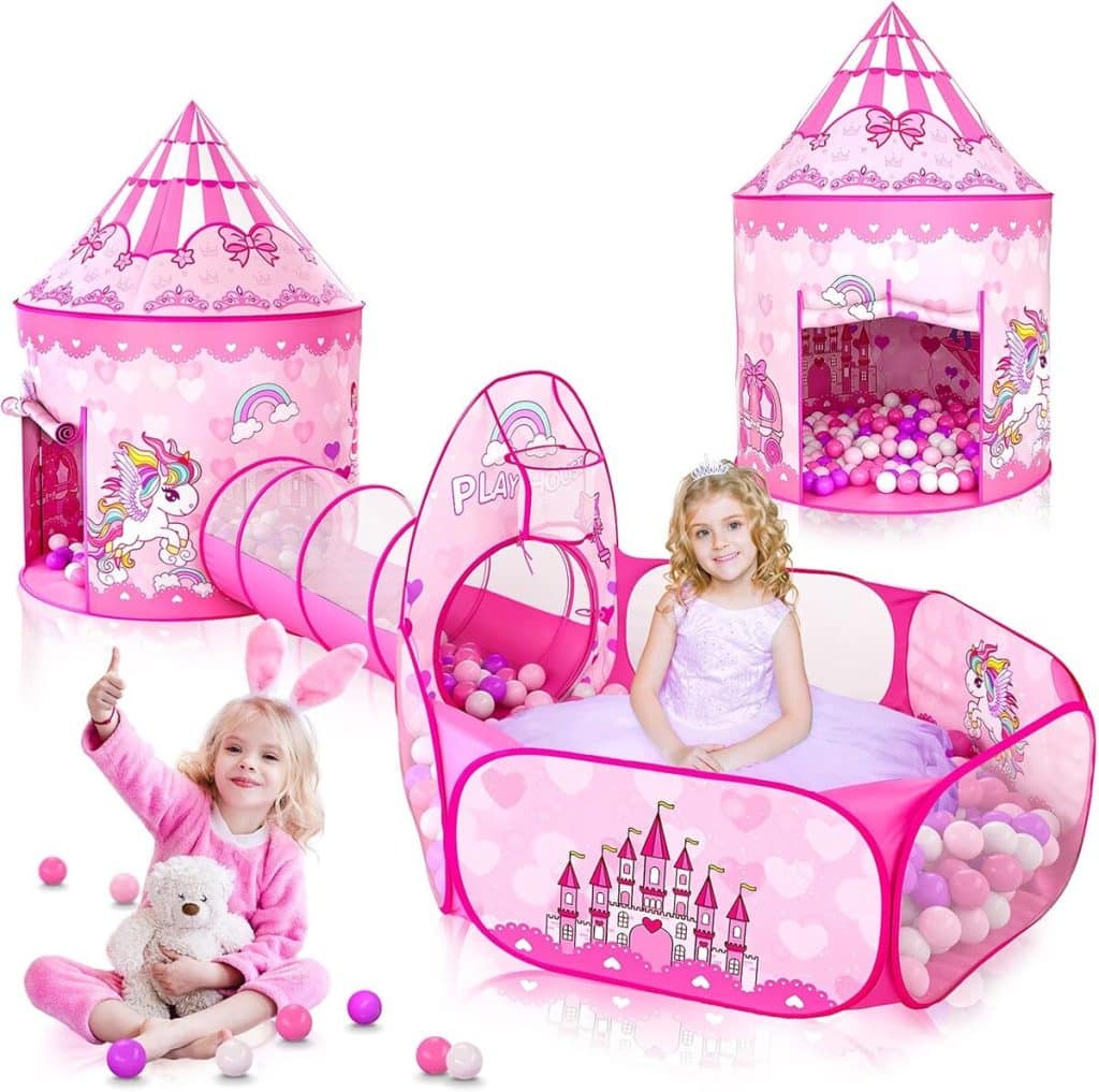 Test : tente de princesse GeerWest avec piscine à balles et tunnel
