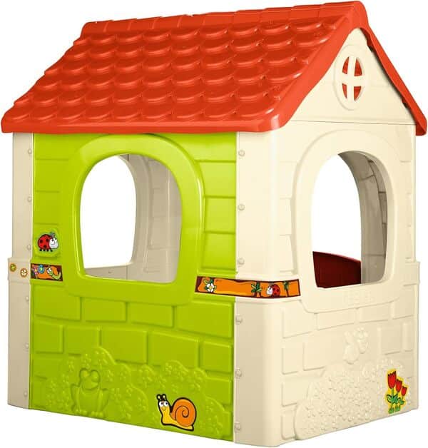 FEBER - Fantasy House, Maison de Jeux extérieur pour Enfants, avec Porte battante, pour Enfants de 2 à 6 Ans
