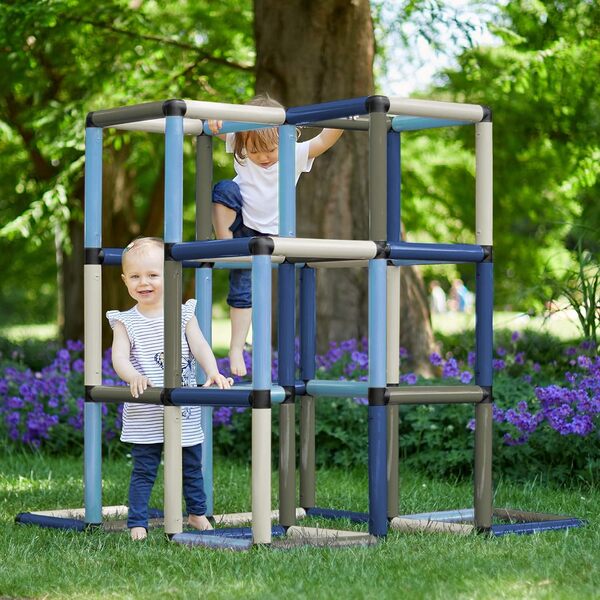 Quadro Pyramide d’Escalade Home – Structure d’Escalade modulaire pour Enfants, à partir de 12 Mois, 16 modèles, pour intérieur et extérieur, 237 pièces, certifiée TÜV (Berry)