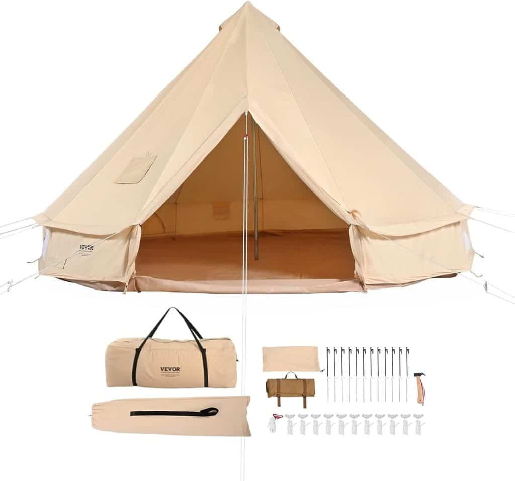 Test de la tente cloche VEVOR 3 m : camping tout confort en toutes saisons