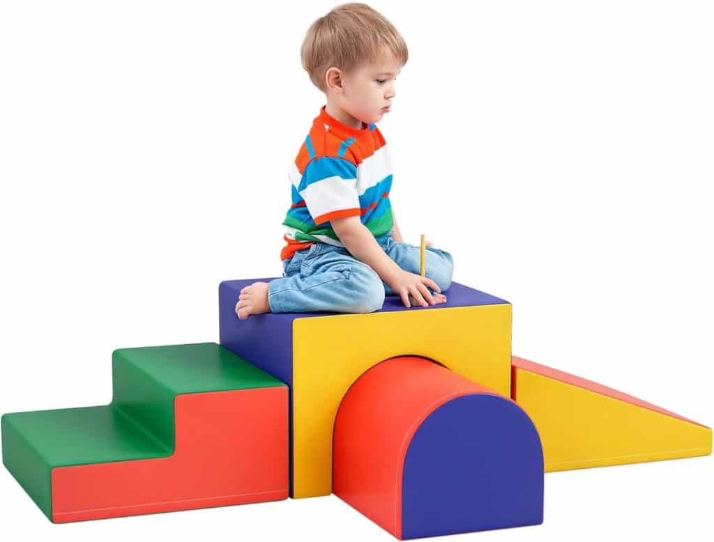 Test des parcours motricité bébé Homcom 4PCS multicolore