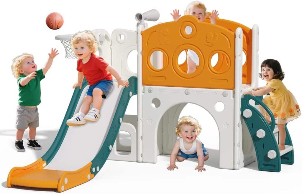 Test du toboggan 8 en 1 Hominewti : plaisir et aventures pour les tout-petits