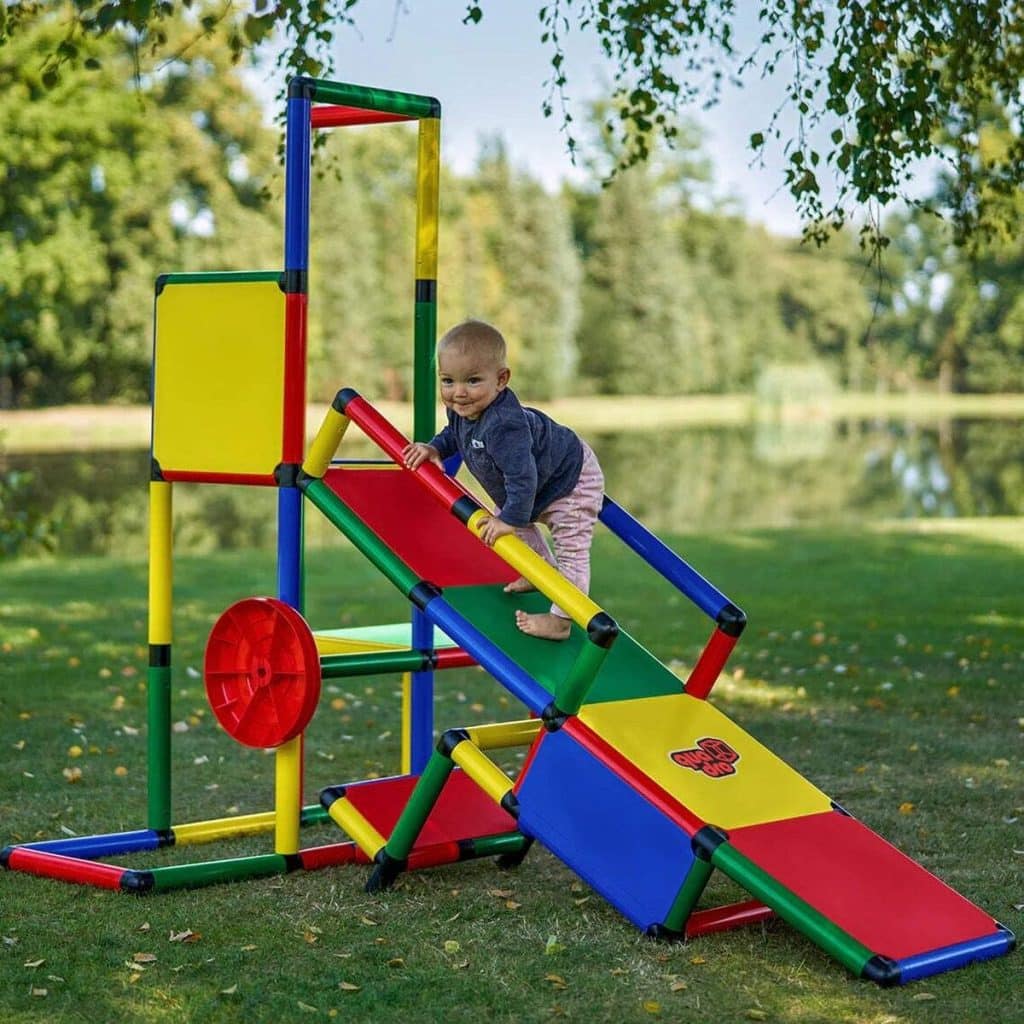 Test : quadro tour de jeux avec toboggan pour bébé