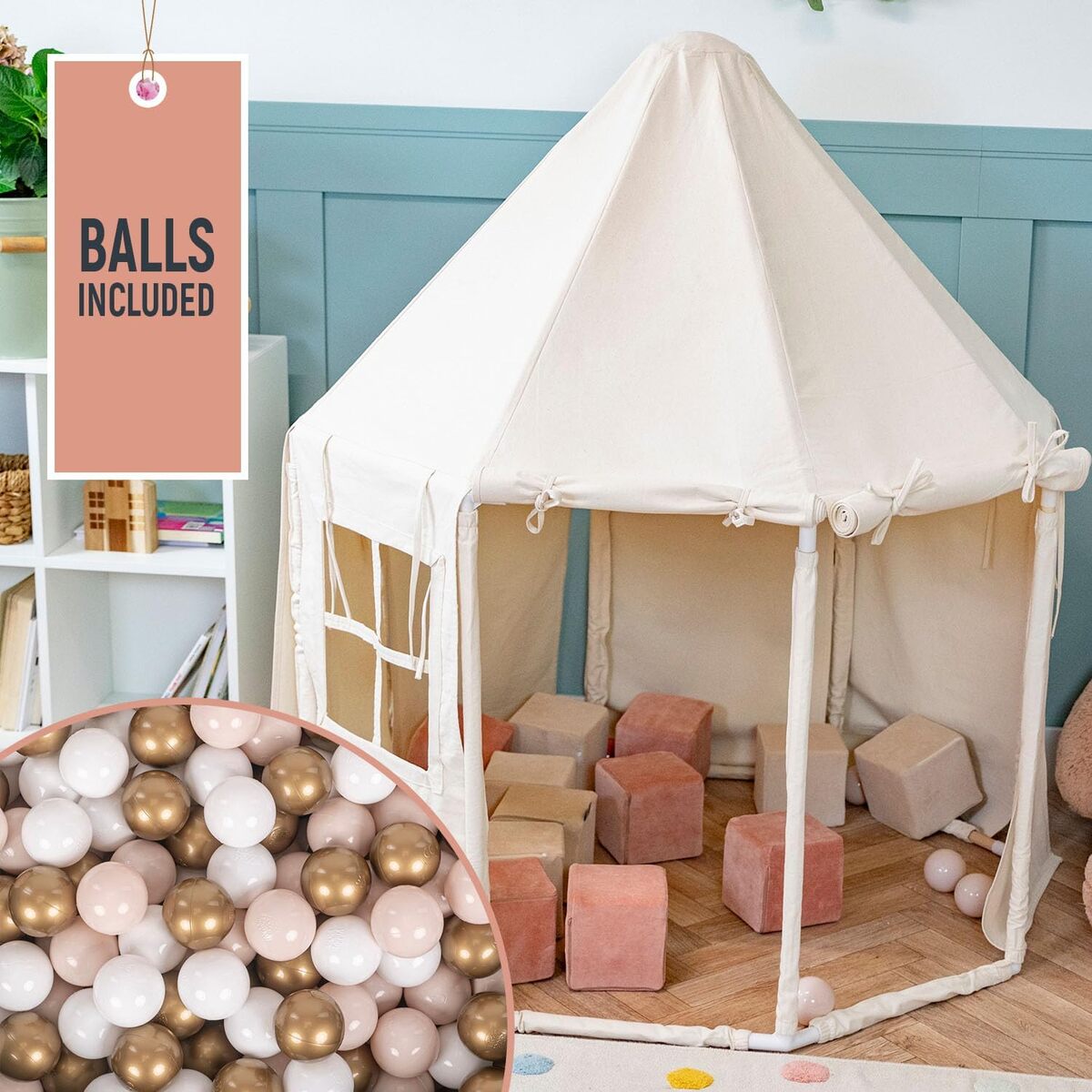 Test : tente de jeu pliable KiddyMoon avec 700 balles