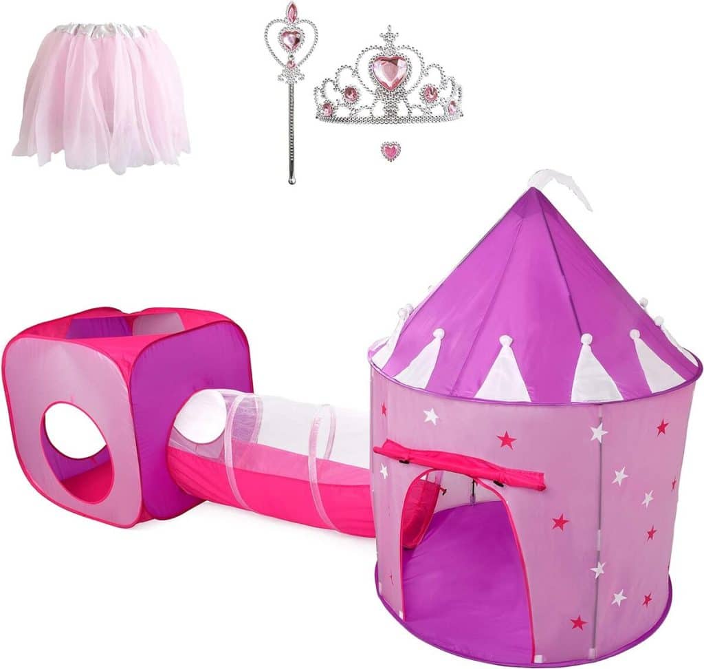 Test : tente Hide N Side princesse avec tunnel et étoiles brillantes