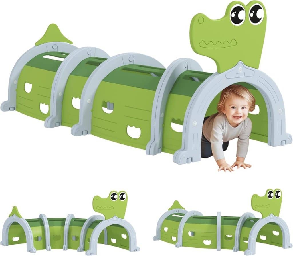 Test : tunnel modulable AIYAPLAY crocodile pour enfants