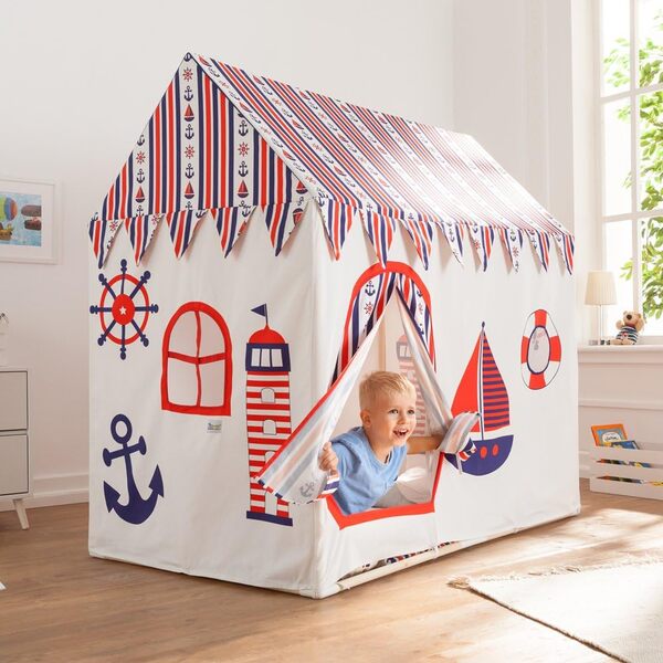 howa Cabane de Jeux, Tente de Jeux « Sailor », y Compris Le Tapis de Sol 8507