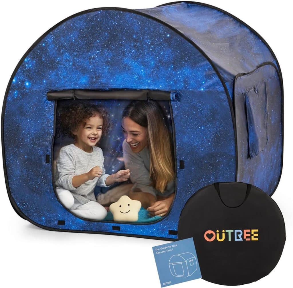 Test de la tente sensorielle Outree nuit étoilée pour enfants autistes