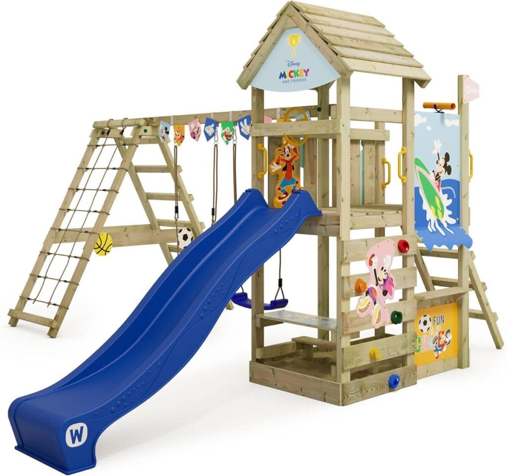 Test de l'aire de jeux extérieure Wickey : amusement Disney pour enfants