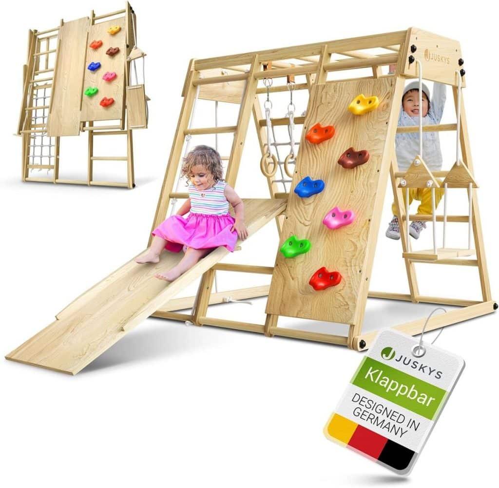 Test de l'aire de jeux Juskys Maxi, aventure complète pour enfants