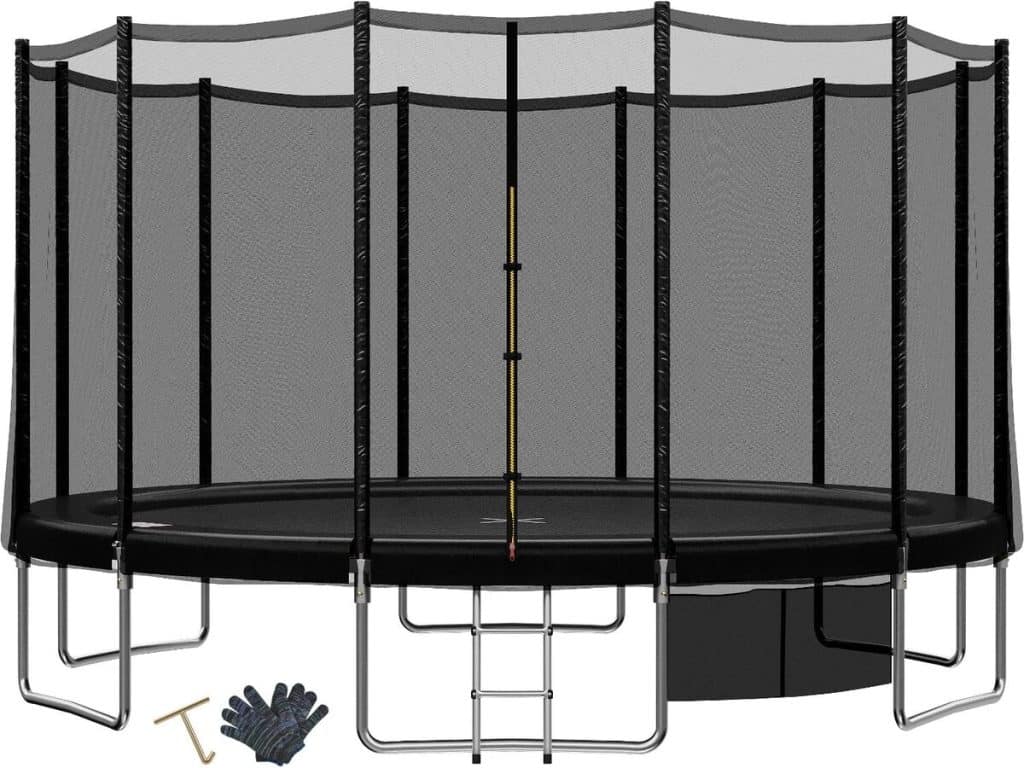 Test du trampoline extérieur Triumphkey : sécurité et fun assuré pour enfants