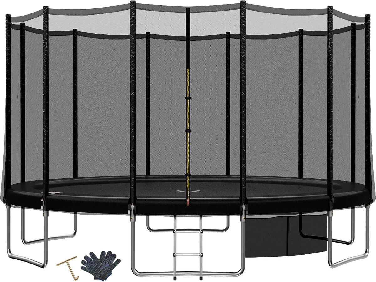 Test du trampoline extérieur Triumphkey : sécurité et fun assuré pour enfants
