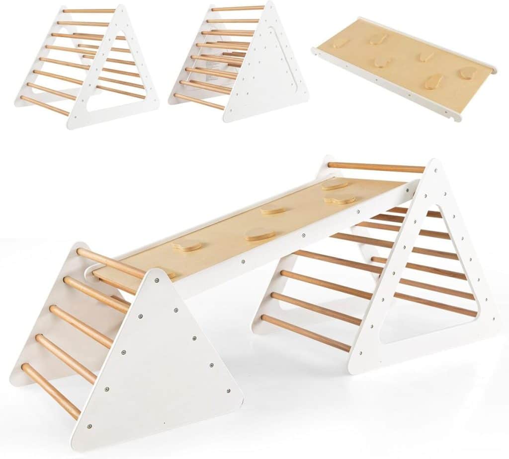 Test du triangle d'escalade 3 en 1 Costway Montessori