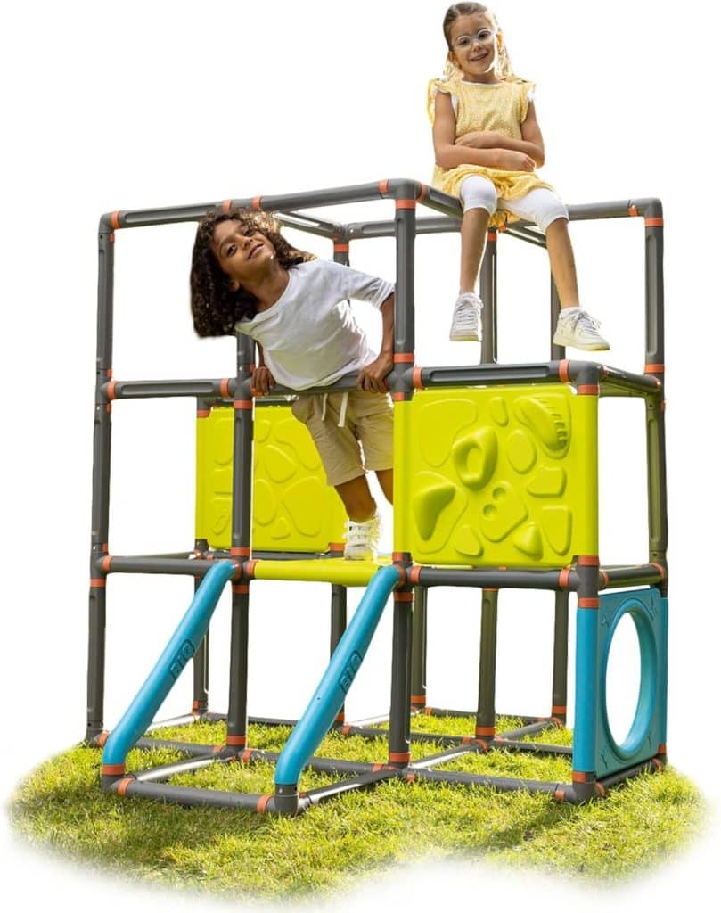 Test : kraxxl le cadre, structure d'escalade enfants gris dès 3 ans