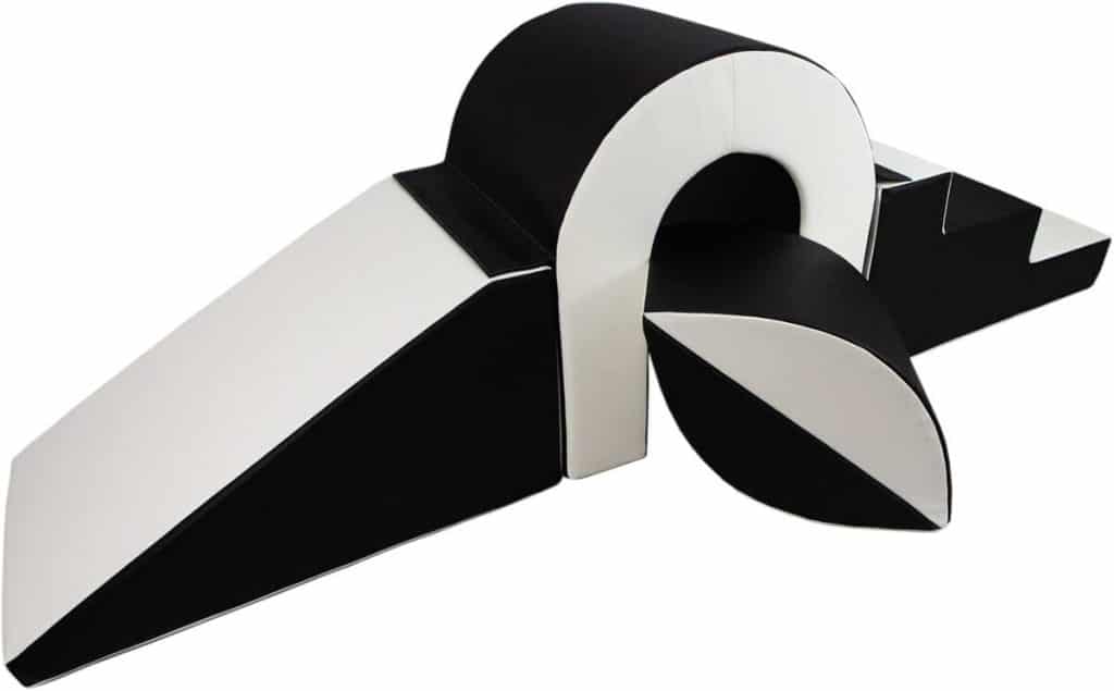 Test : set de blocs en mousse Velinda 4 éléments noir-blanc