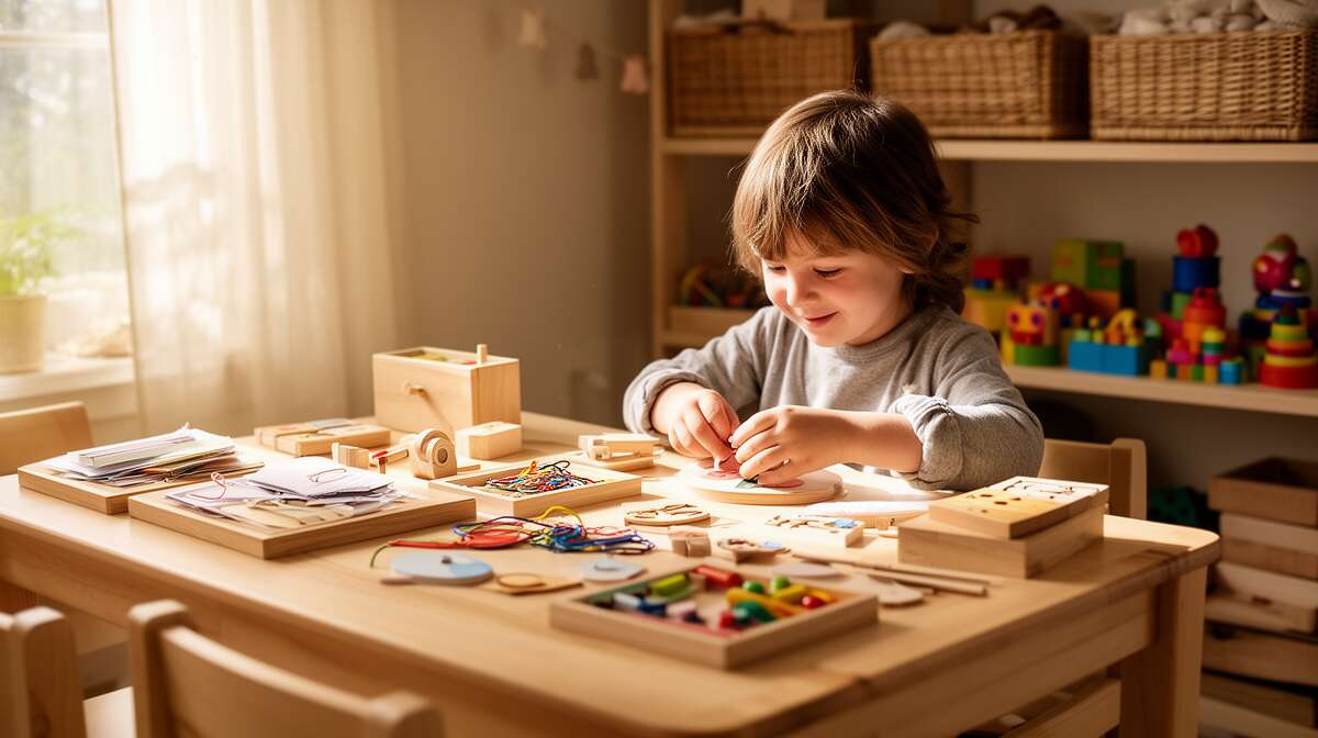 Mat&eacute;riel diy simple pour mettre en place une activit&eacute; montessori