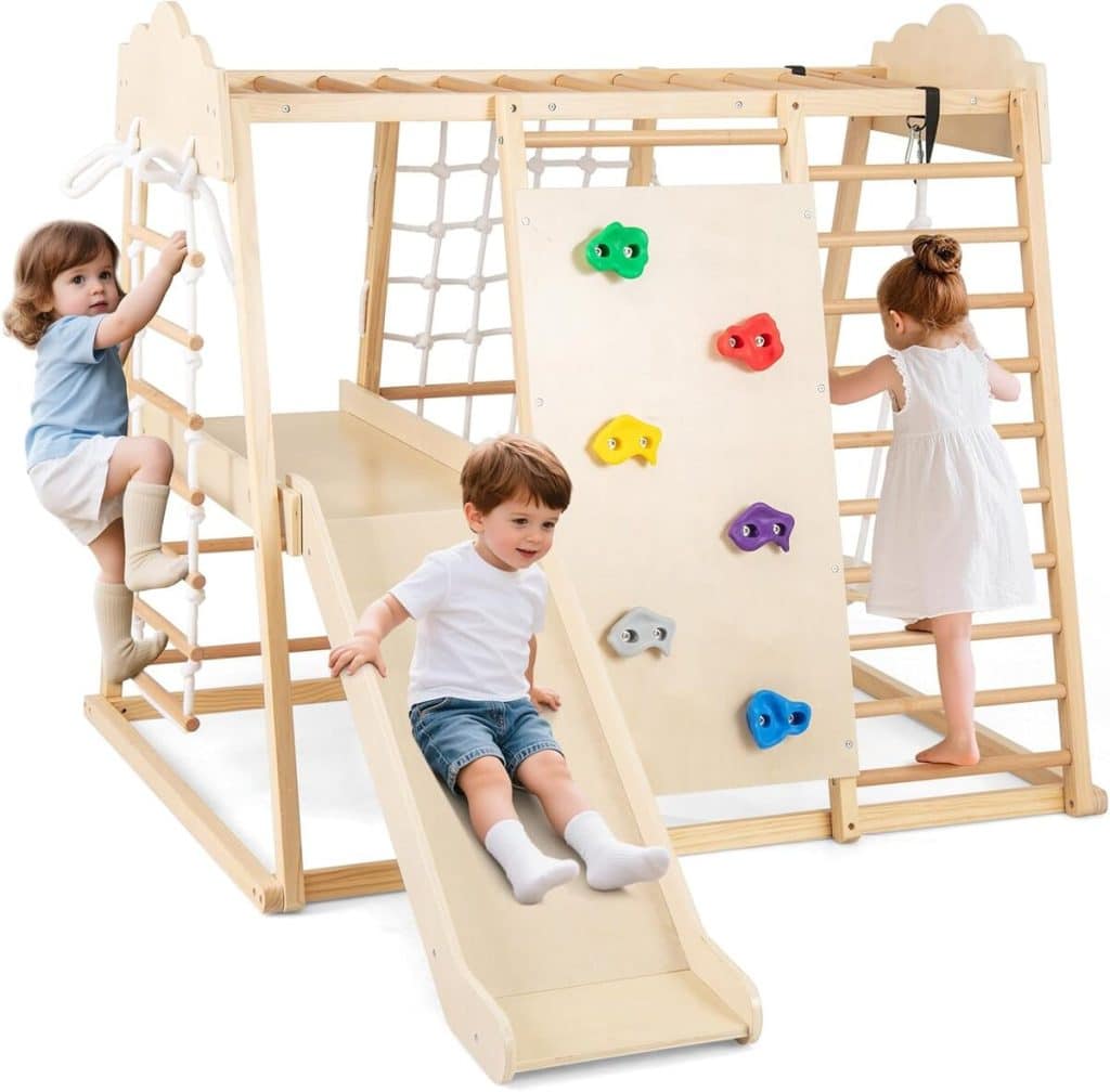 Test de l'aire de jeux 8 en 1 de Costway : amusement montessori indoor