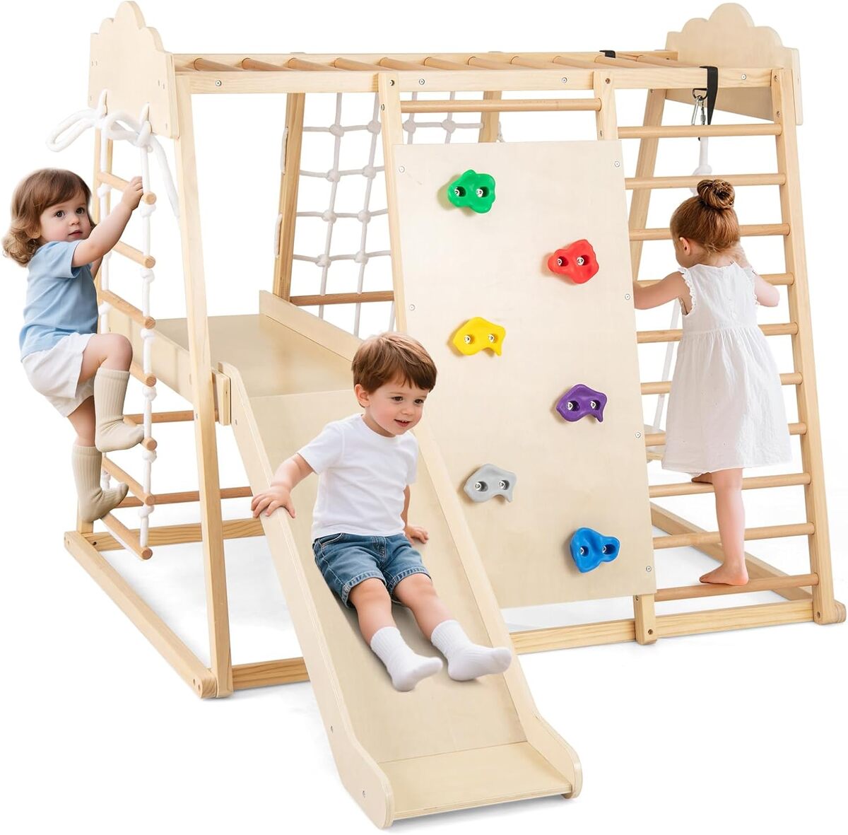 Test de l'aire de jeux 8 en 1 de Costway : amusement montessori indoor