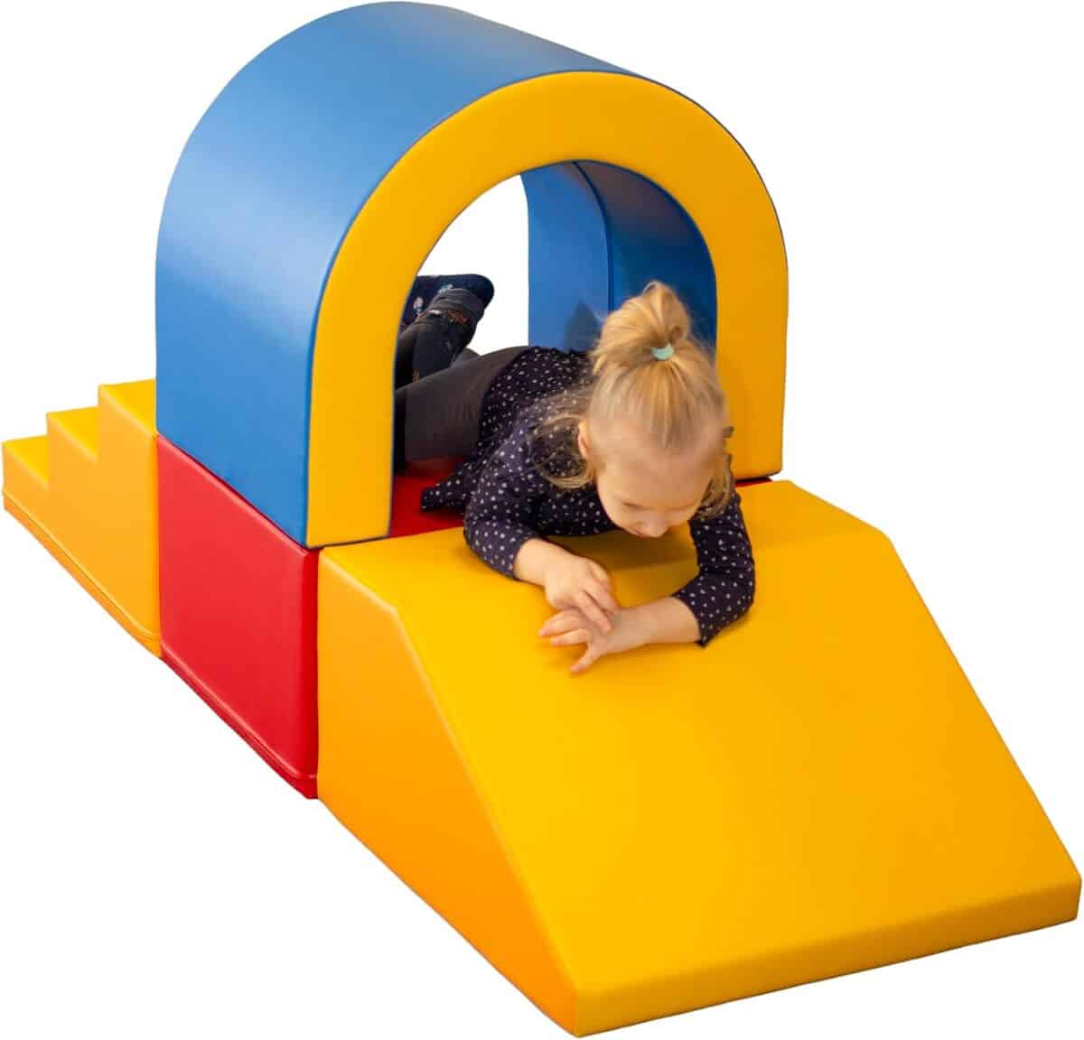Test des 4 modules géants en mousse multicolore IGLU pour la motricité