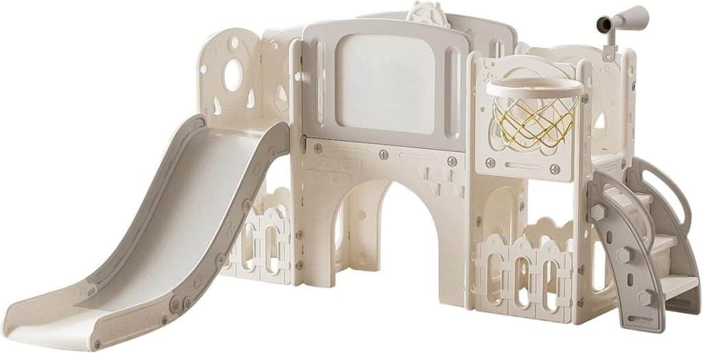 Test du toboggan Magic ZC XST-Grey White : aire de jeux pour bébé