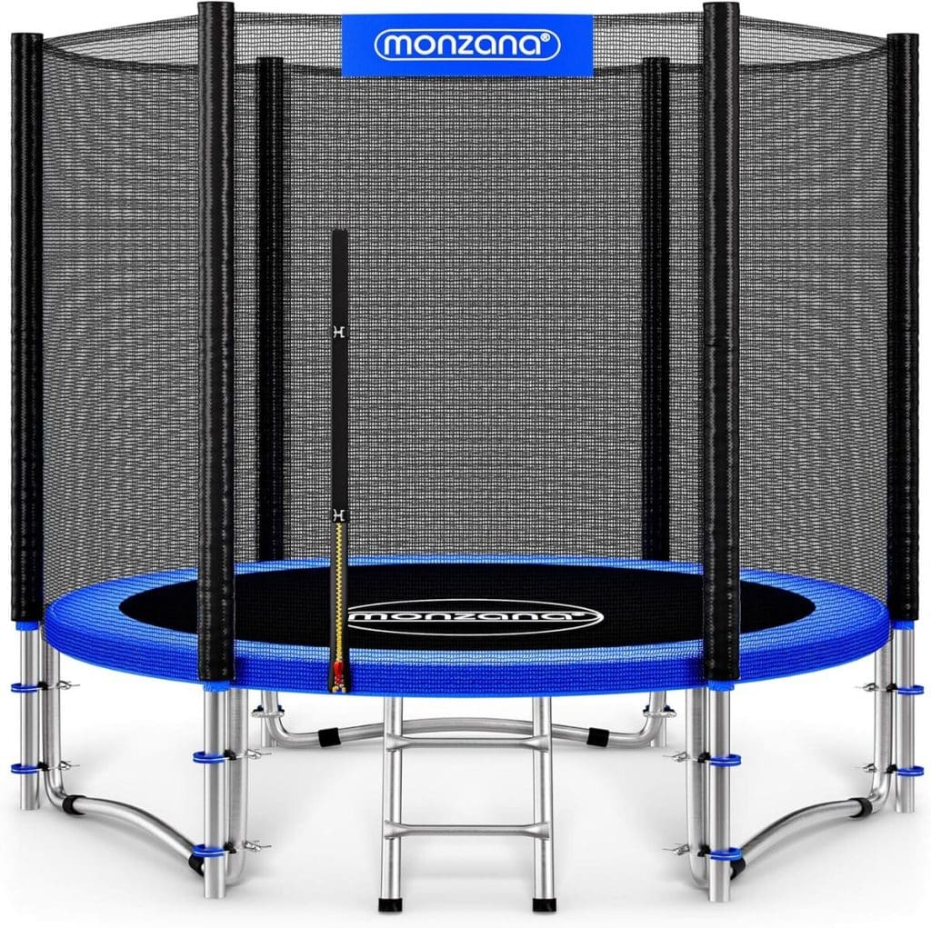 Test du trampoline extérieur Monzana Ø244cm : sécurité et performance