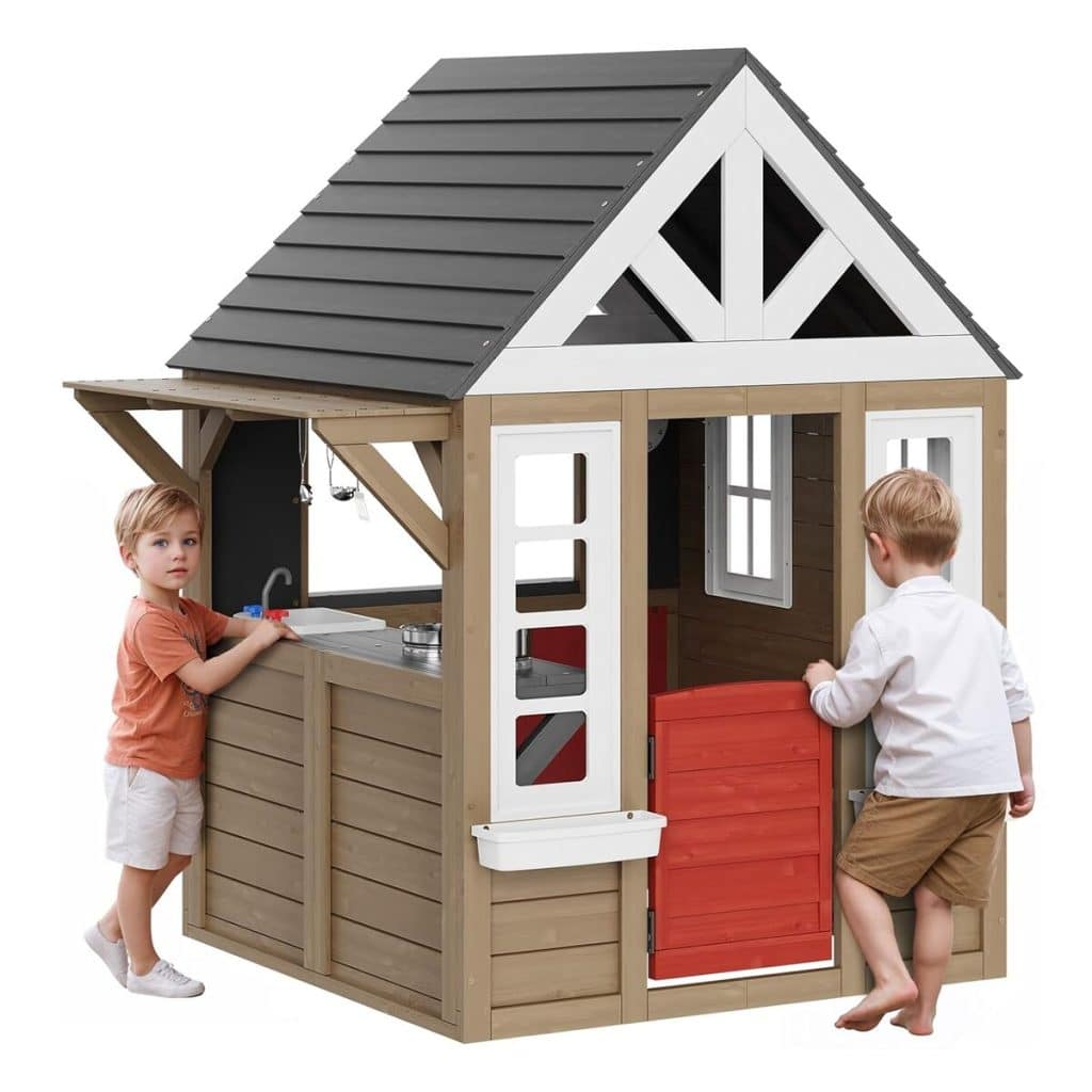 Test : maisonnette VEVOR pour enfants avec cuisine complète