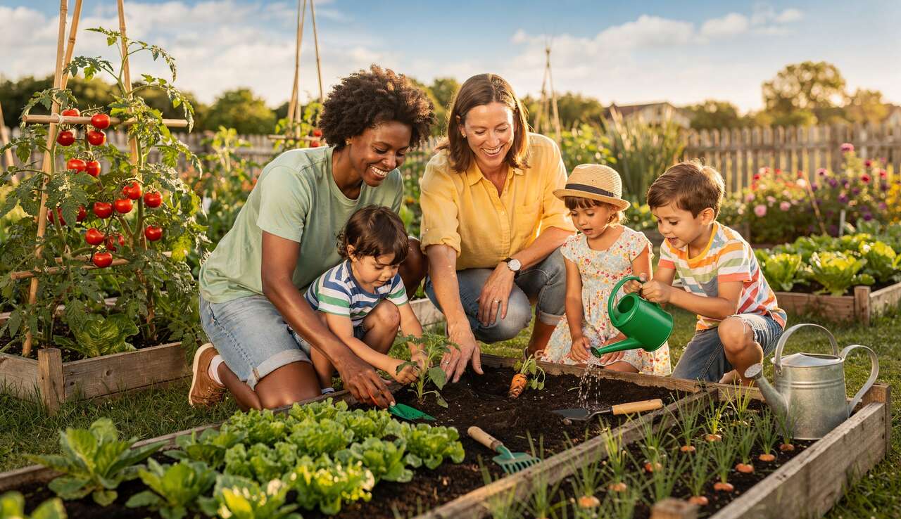 Apprendre aux enfants &agrave; cultiver leurs l&eacute;gumes