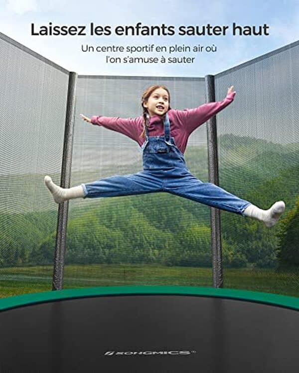 Découvrez notre avis détaillé sur le trampoline SONGMICS de 244 cm : sécurité, qualité et amusement pour toute la famille.