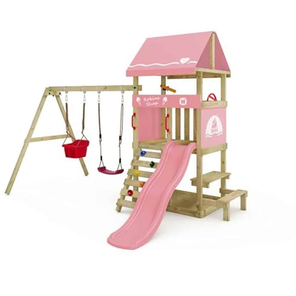 Test : aire de jeux Wickey DinkyHouse rose pastel