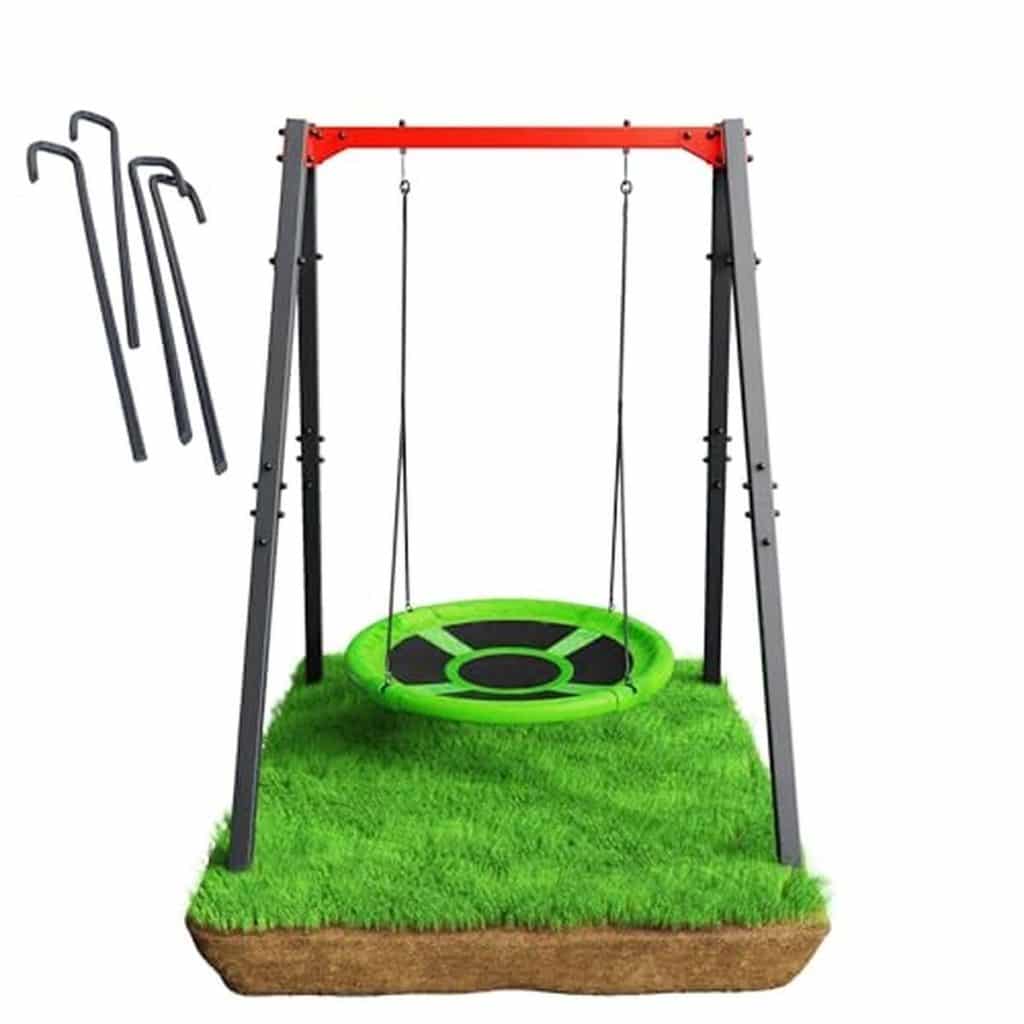 Test de la balançoire Nid K-Sport : structure robuste pour le jardin