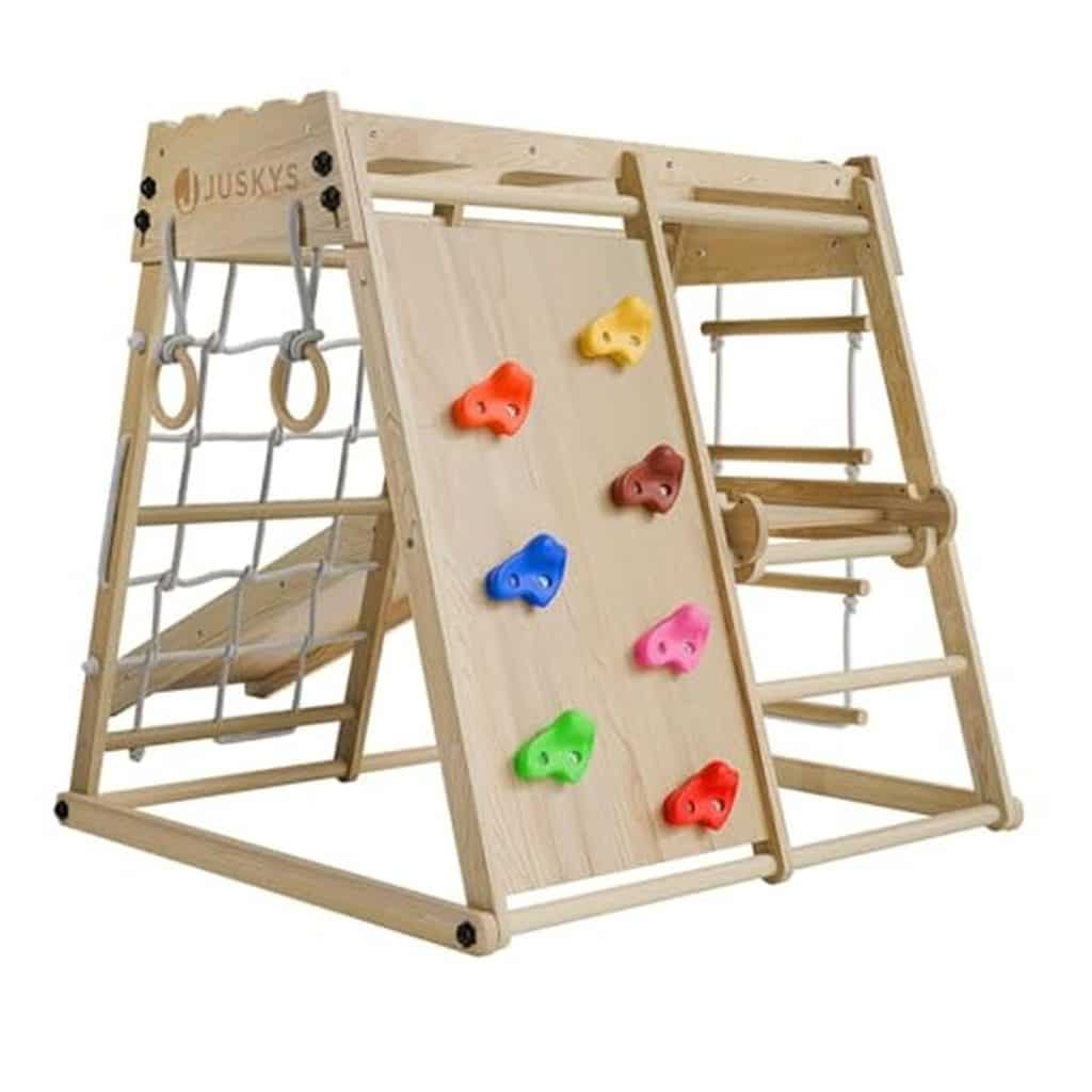 Test de la mini structure d'escalade Juskys pour enfants
