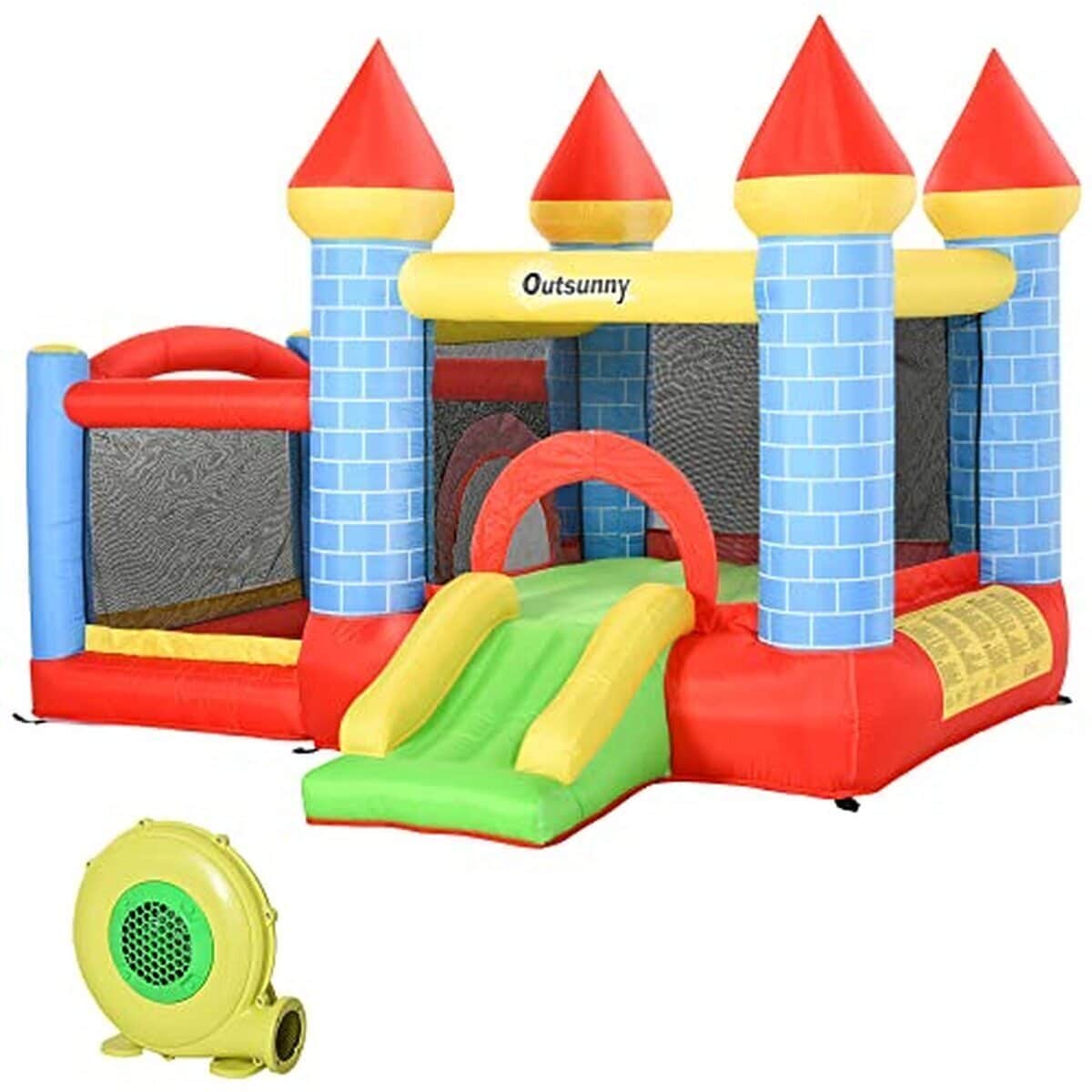 Test du château gonflable Outsunny 350W : amusement garanti pour 3 enfants