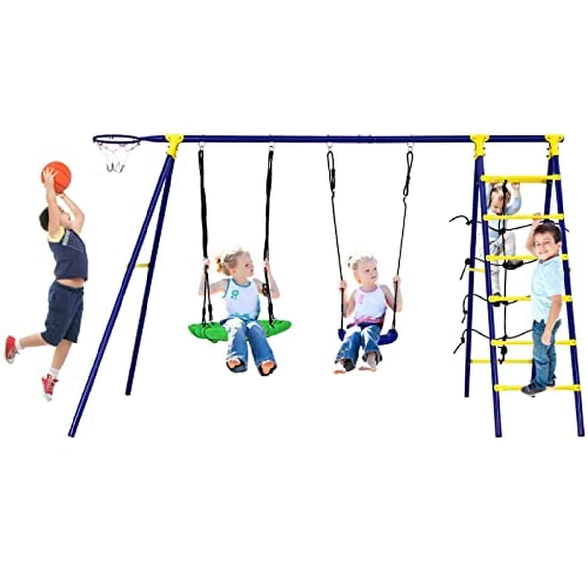 Test du portique 5 en 1 Dreamade : l'aire de jeux extérieure complète pour enfants