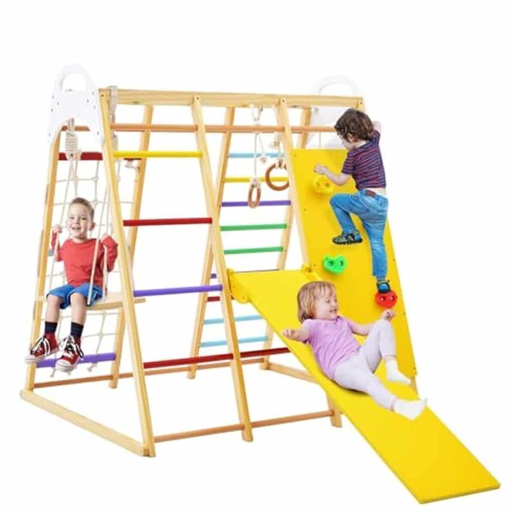 Test du set escalade enfant 8 en 1 Lifezeal : aire de jeux complète