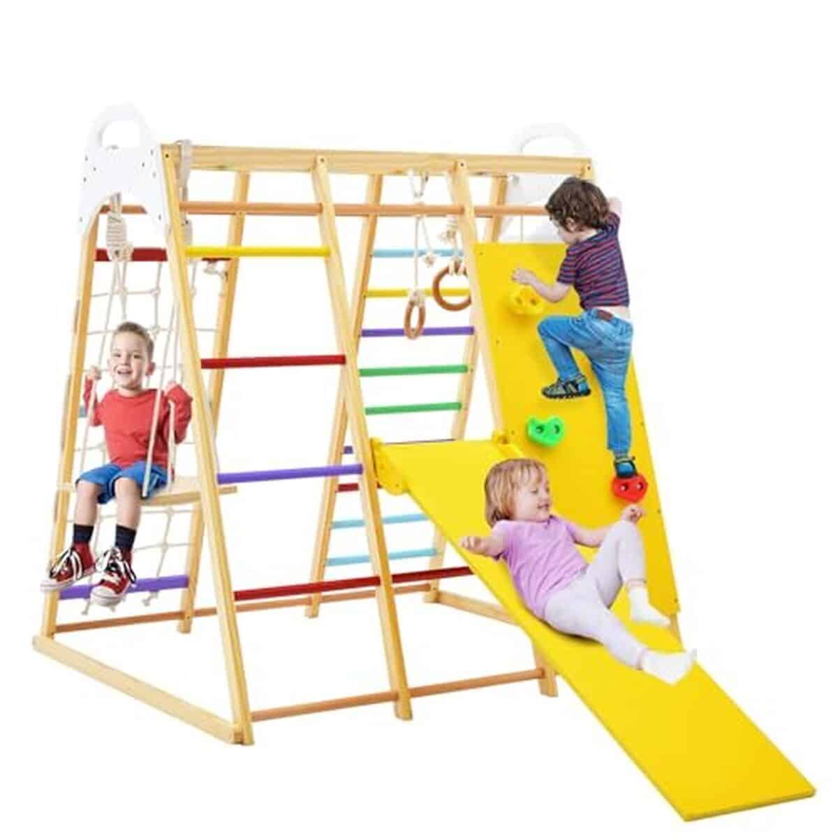 Test du set escalade enfant 8 en 1 Lifezeal : aire de jeux complète