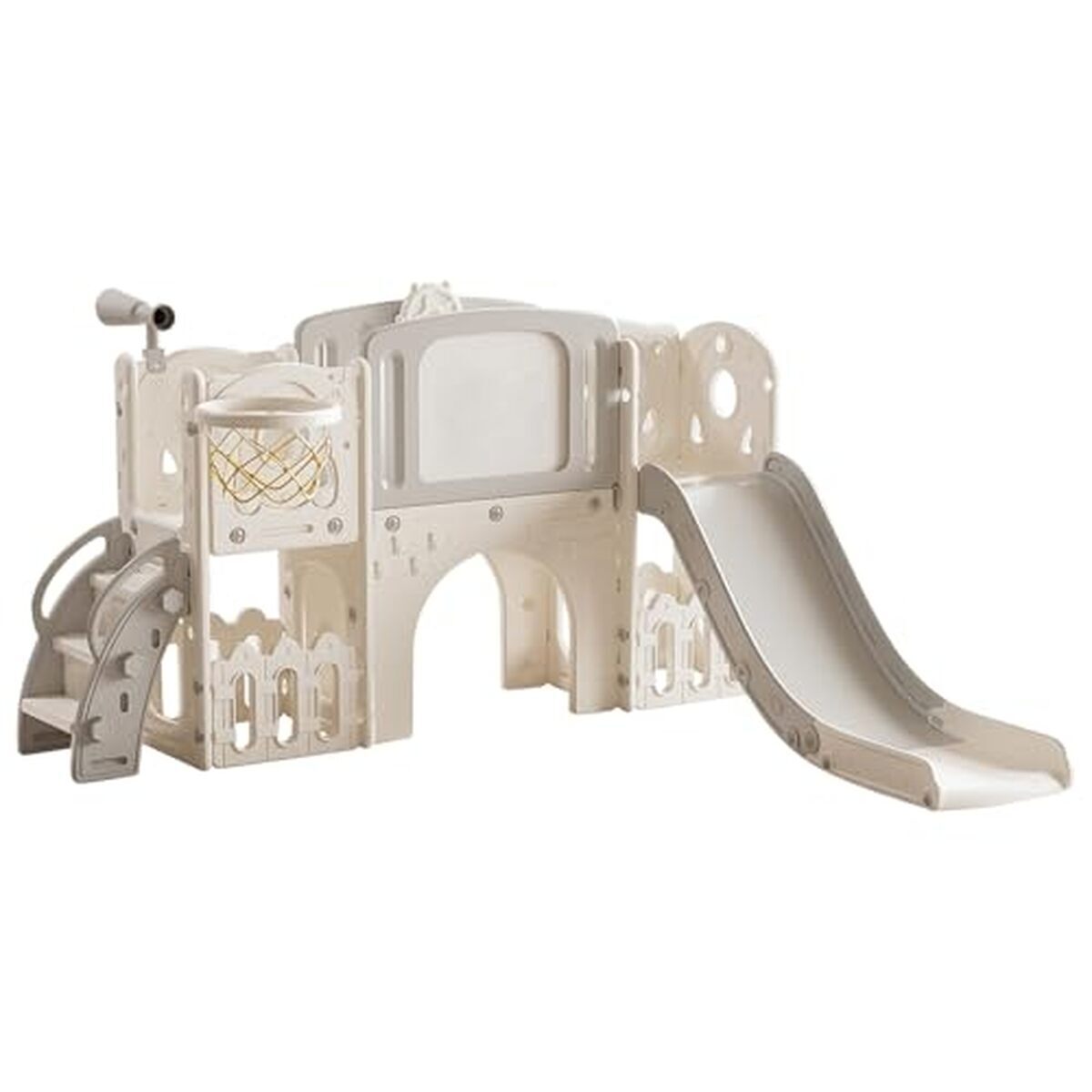 Test du toboggan Prokoke XST-Grey White : intérieur et extérieur pour enfants