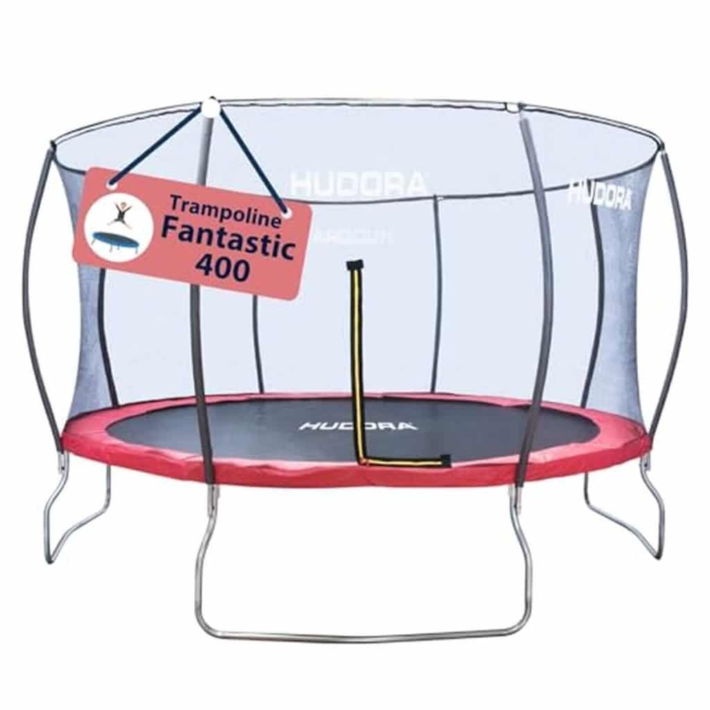 Test du trampoline Hudora Fantastic avec filet de sécurité