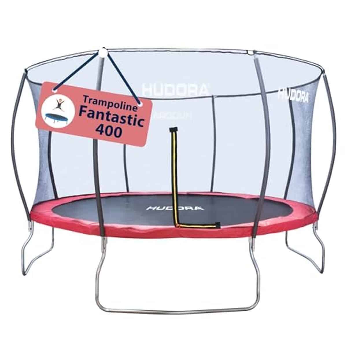Test du trampoline Hudora Fantastic avec filet de sécurité