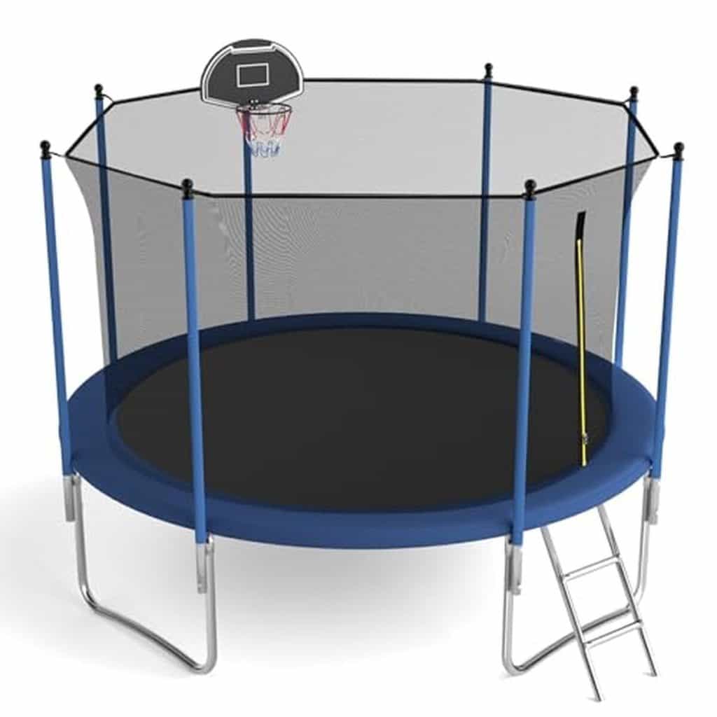 Test du trampoline outdoor avec panier : pour toute la famille