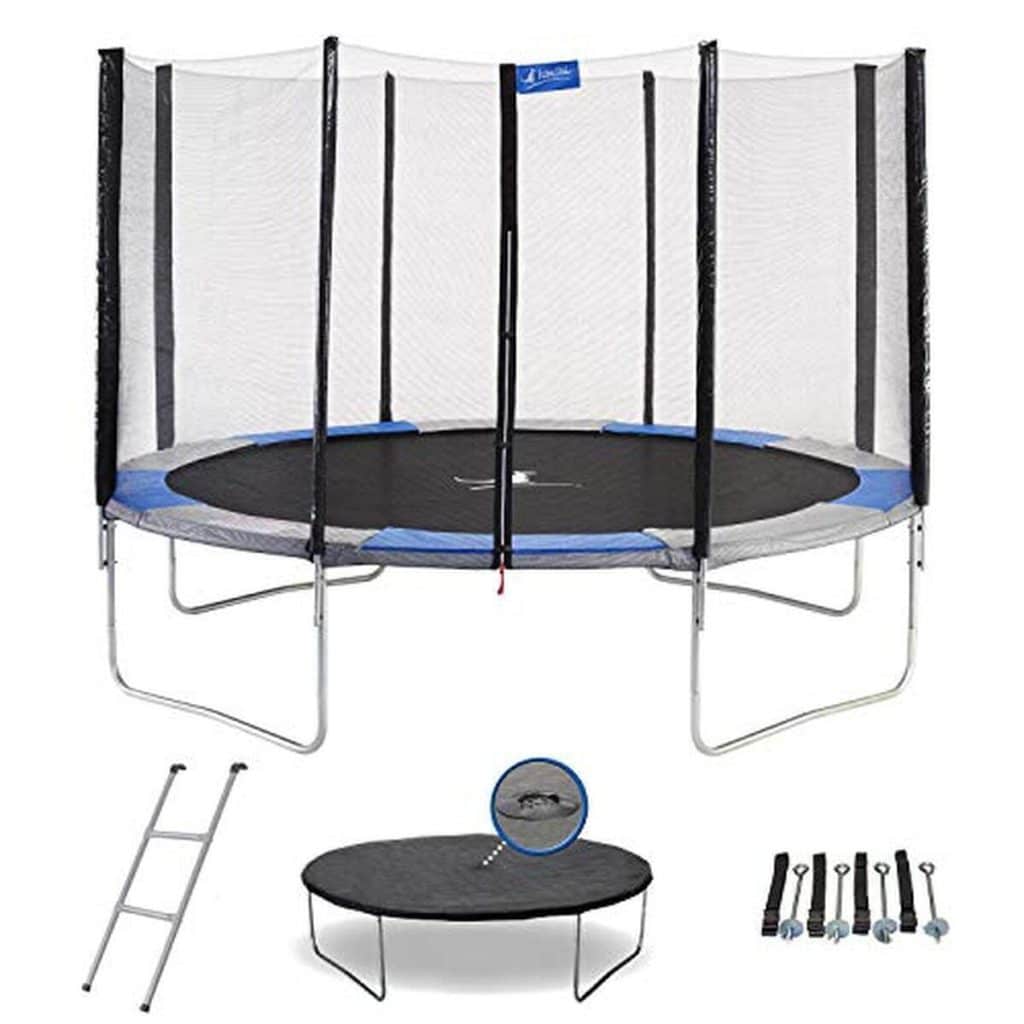 Test trampoline Kangui Ralli 360 cm : mixte enfant bleu/gris