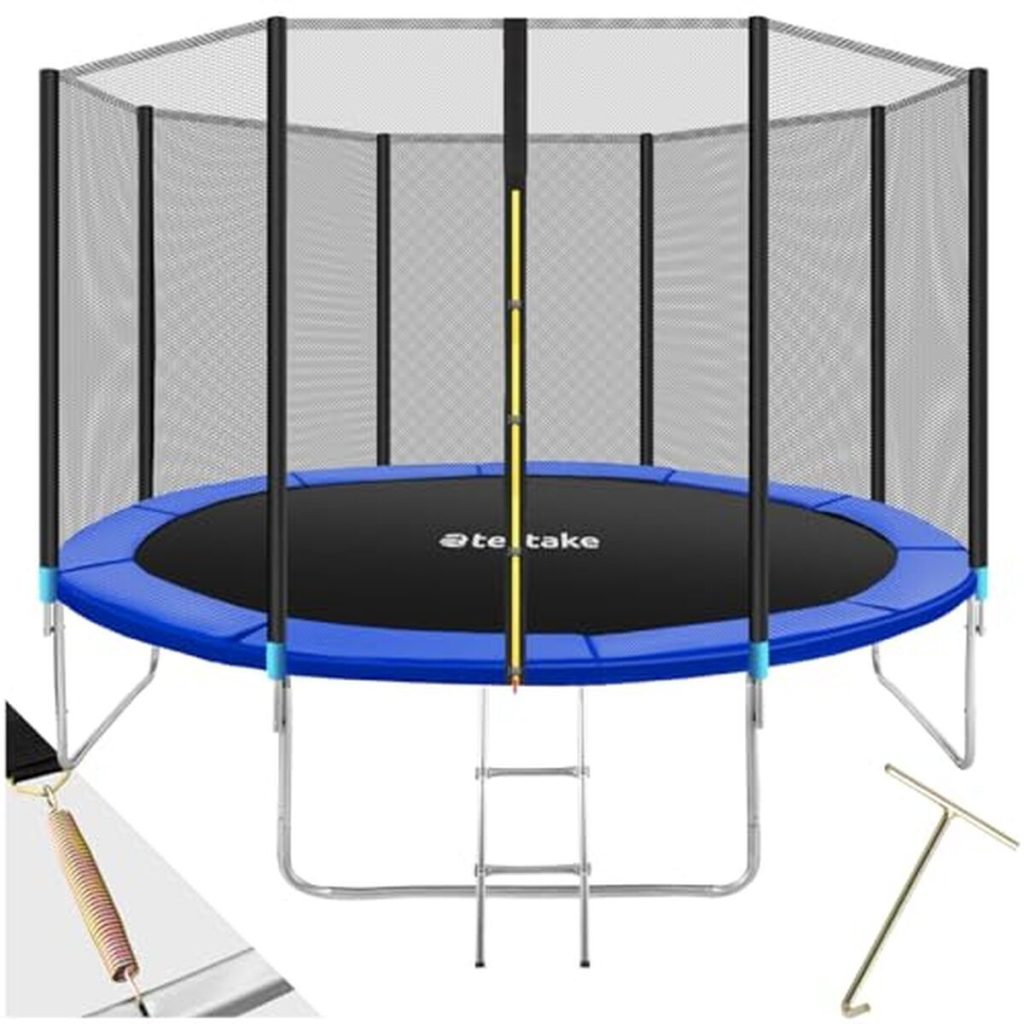 Test trampoline tectake® 366 cm : sécurité et plaisir au jardin