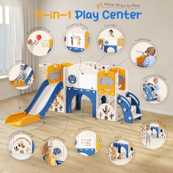 Découvrez le toboggan enfant 11 en 1 : un jeu multifonction garantissant plaisir et sécurité pour vos enfants. Test complet et conseils d'achat pour choisir le meilleur toboggan.