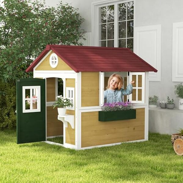 Découvrez notre test complet de la cabane pour enfants Outsunny et transformez votre jardin en un espace de jeu magique et sécurisé