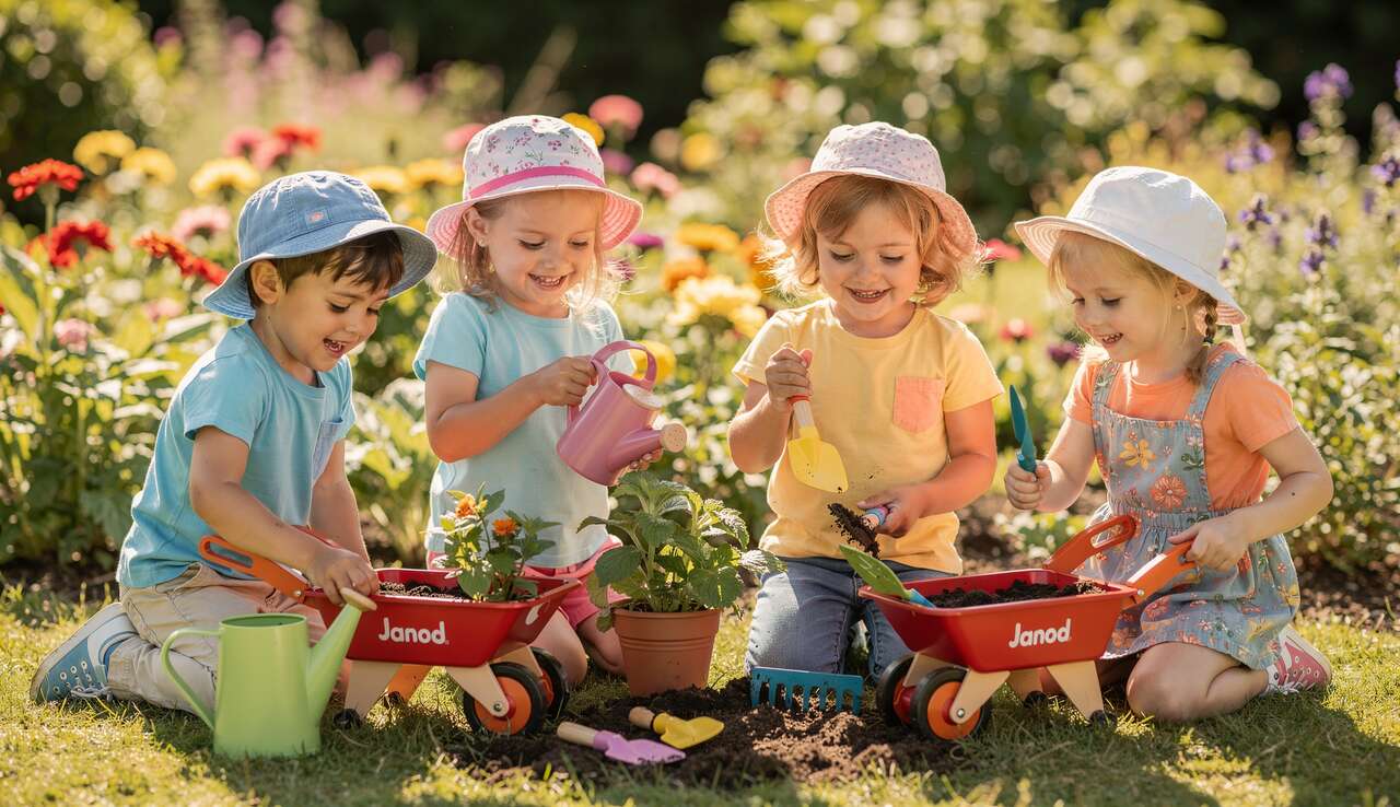 Jeux de jardinage pour &eacute;veiller l'int&eacute;r&ecirc;t des petits explorateurs