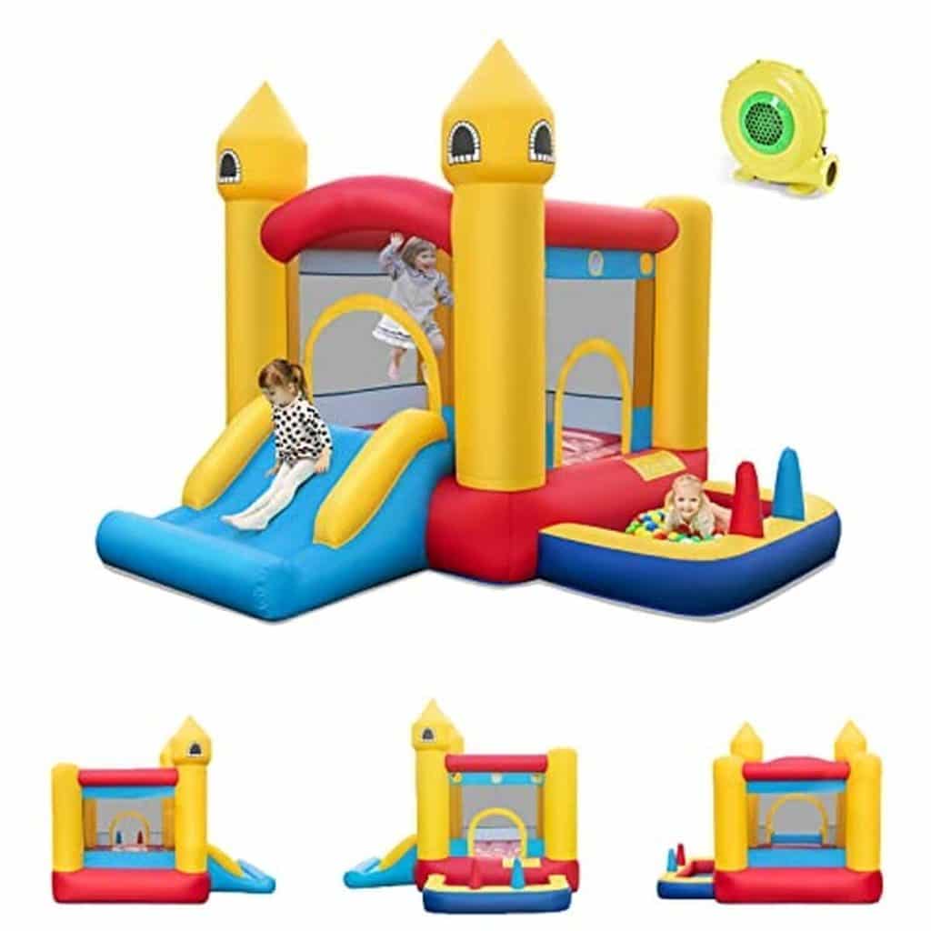 Test : château gonflable 4-en-1 Goplus pour enfants