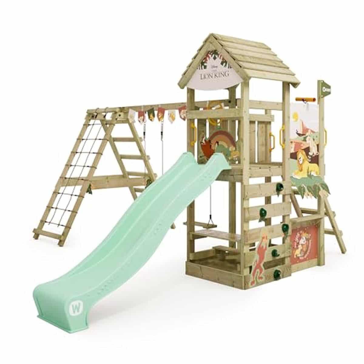 Test de l'aire de jeux en bois Wickey Le Roi Lion