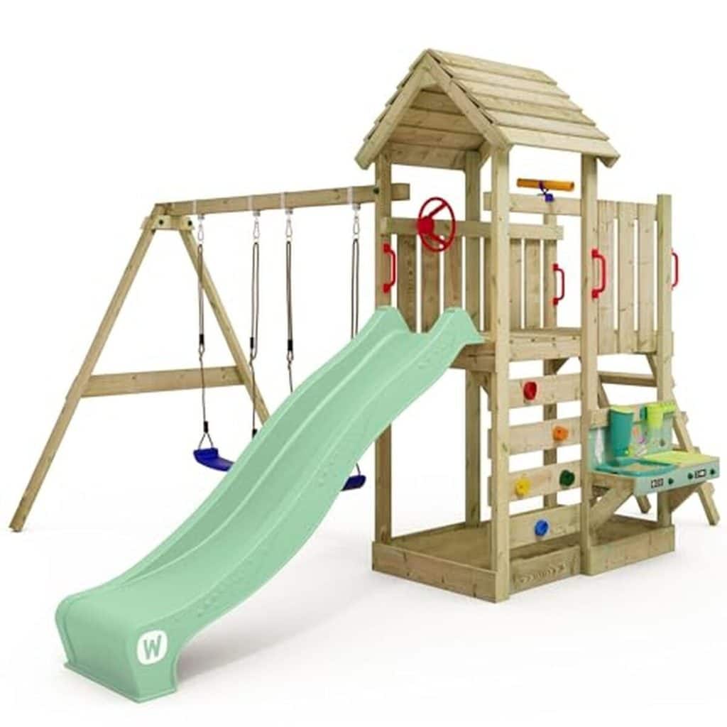 Test de l'aire de jeux Wickey MultiFlyer avec toboggan et balançoire