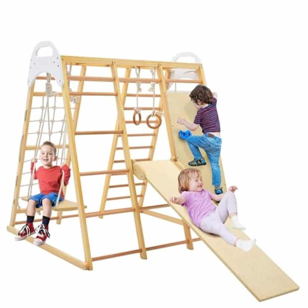 Test du set jeux 8 en 1 Lifezeal avec toboggan et balançoire